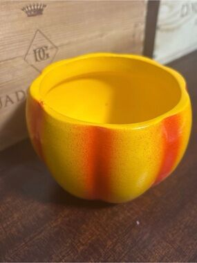 Pumpkin Shaped Flower Pot